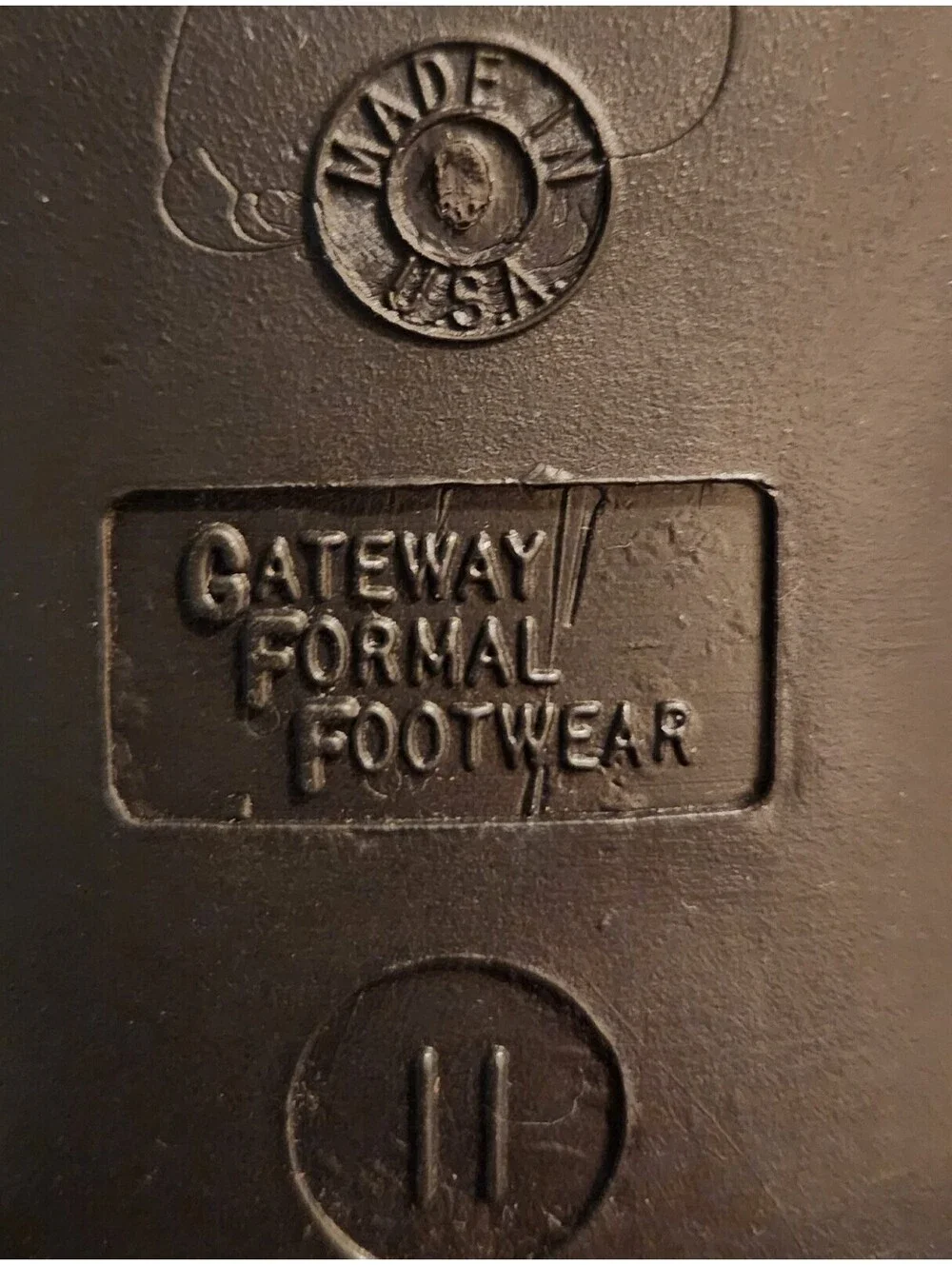 Vintage Gateway Formal Footwear Men's Size 11 White Patent Derby Shoes USA Made